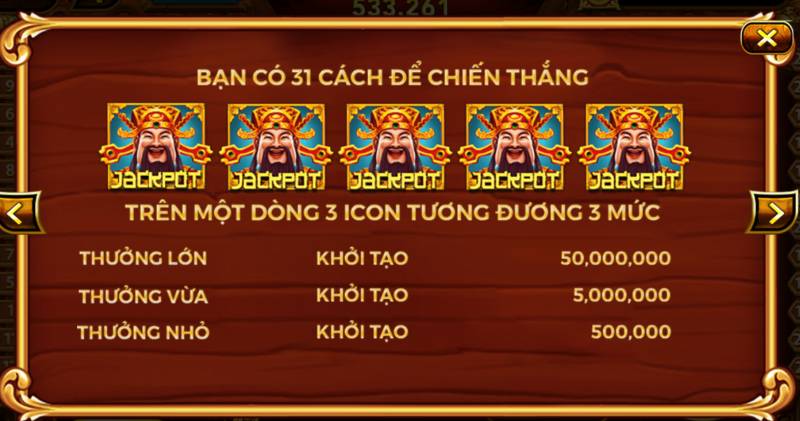 Hệ Thống Jackpot Cực Lớn