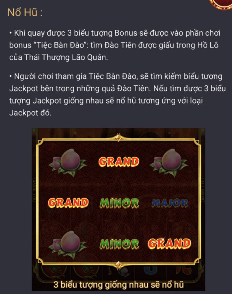 Mini-Game "Tiệc Bàn Đào" – Chìa Khóa Để Nổ Hũ